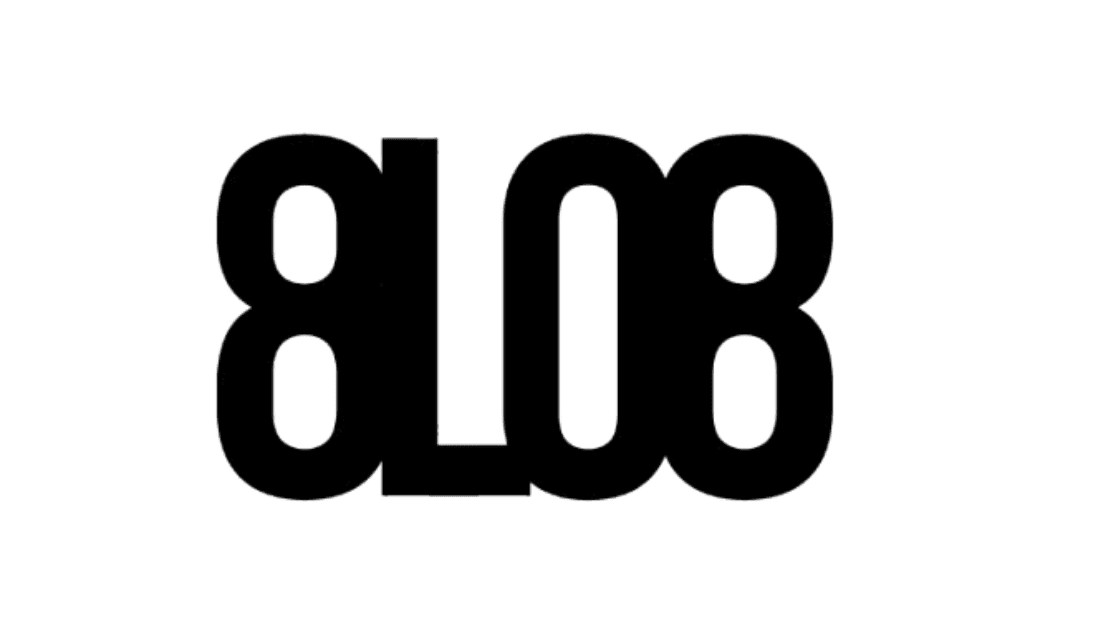 Logo de 8L08, botón